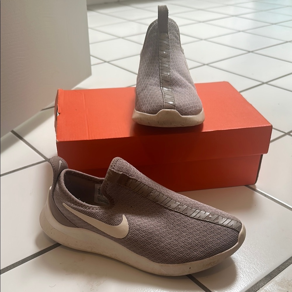 Nike Slip-On Sneakers in Taupe